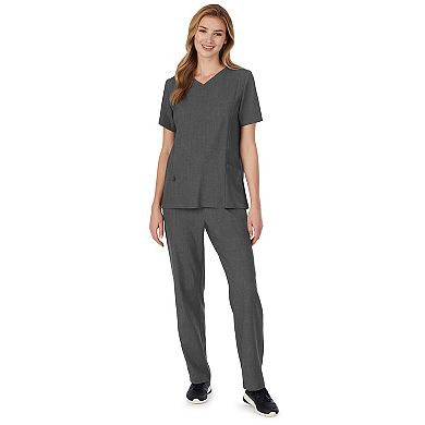 Plus Size Cuddl Duds® Scrubs Pocketed V-Neck Top