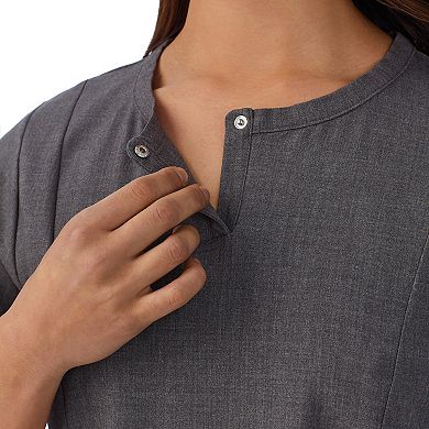 Women's Cuddl Duds® Scrubs Pocketed Henley Top