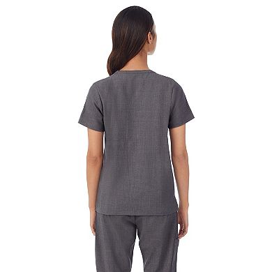 Women's Cuddl Duds® Scrubs Pocketed Henley Top