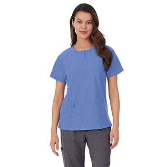 Women's Cuddl Duds® Scrubs Henley Top With 2 Pockets