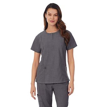 Women's Cuddl Duds® Scrubs Henley Top With 2 Pockets