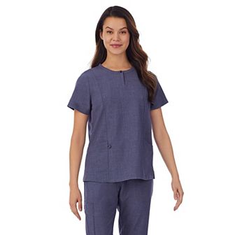 Women's Cuddl Duds® Scrubs Henley Top With 2 Pockets