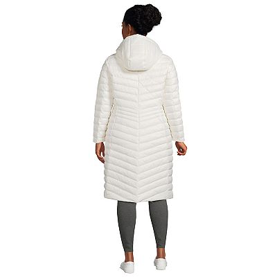 Plus Size Lands' End Wanderweight Ultralight Packable Long Down Coat
