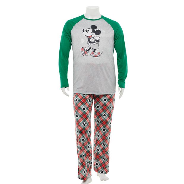 Disney's Mickey Mouse Men's Big & Tall Plaid Top & Bottoms Pajama Set by  Jammies For Your Families®