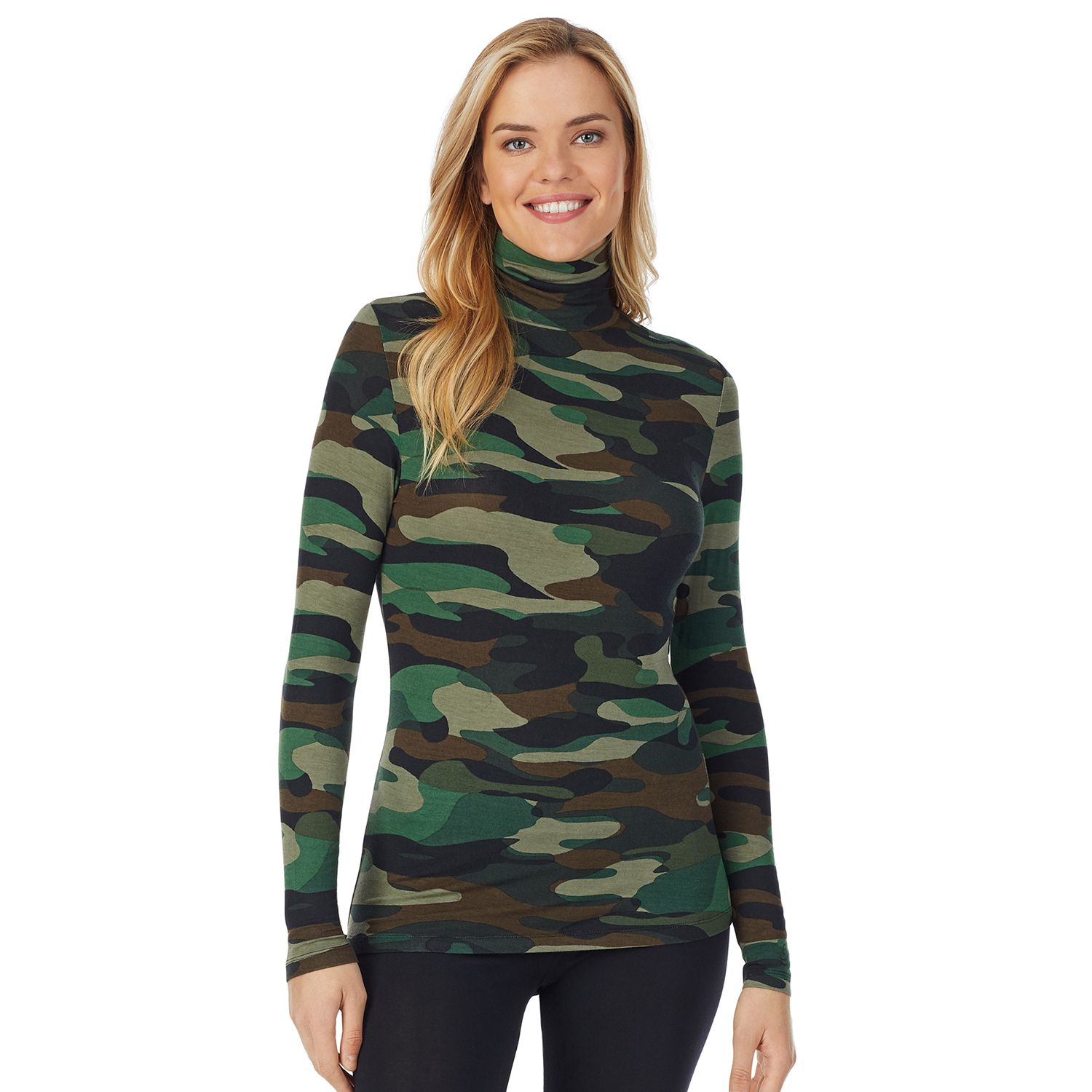 camo turtleneck shirt