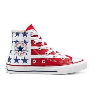 Trascendencia escarabajo Saca la aseguranza Kids' Converse Chuck Taylor All Star Stars & Stripes High Top Shoes