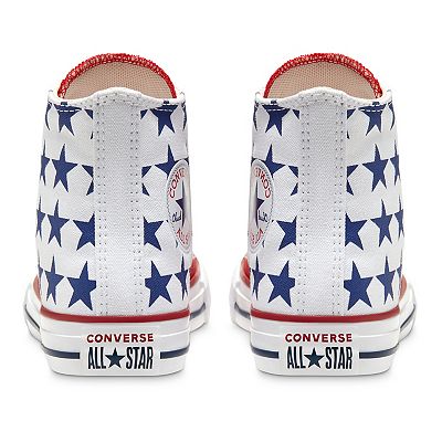 Converse stars and stripes high tops best sale