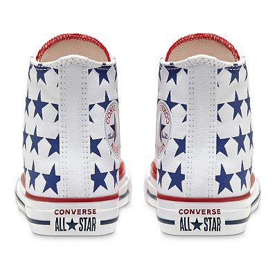 Converse stars and stripes high tops best sale