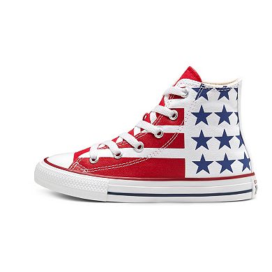 financieel klimaat temperatuur Kids' Converse Chuck Taylor All Star Stars & Stripes High Top Shoes