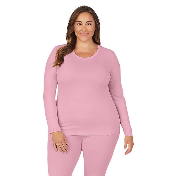 Plus Size Cuddl Duds® Under Scrubs Crewneck Top