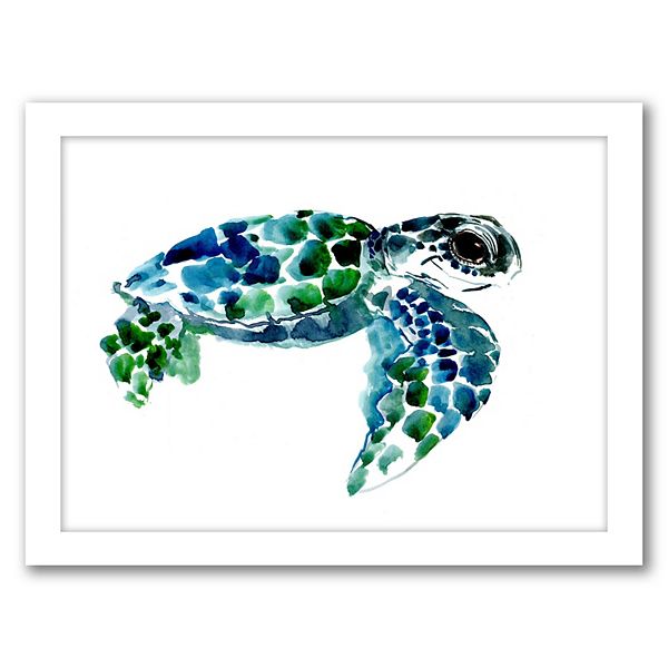 Americanflat Sea Turtles 1 Framed Wall Art