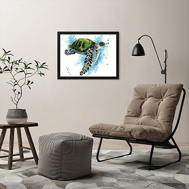 Americanflat Sea Turtle 4 Framed Wall Art