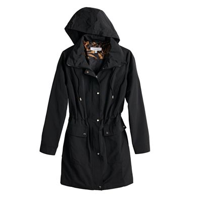 Women's Nine West Hooded Rain Anorak Jacket