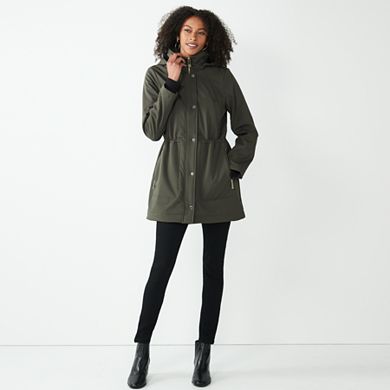 Women's Nine West Fleece-Lined Soft-Shell Jacket
