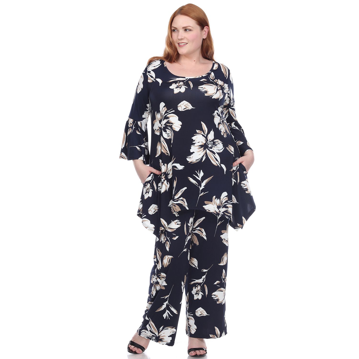 plus size tunic & pant sets