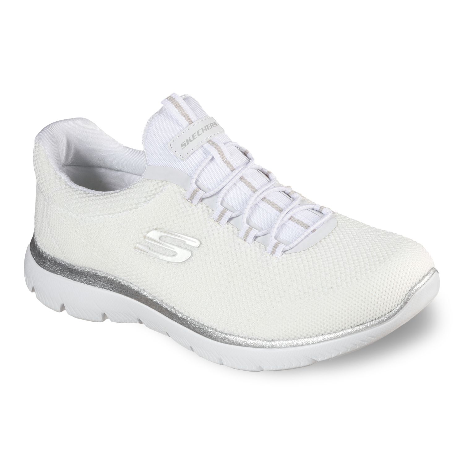 skechers ladies white sneakers