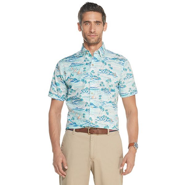Men's IZOD Dockside Slim-Fit Chambray Button-Down Shirt