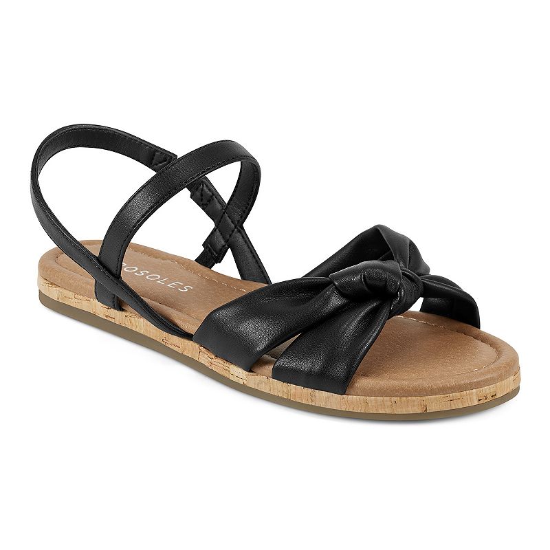 UPC 887039948837 product image for Aerosoles Dover Women's Strappy Sandals, Size: 5, Black | upcitemdb.com