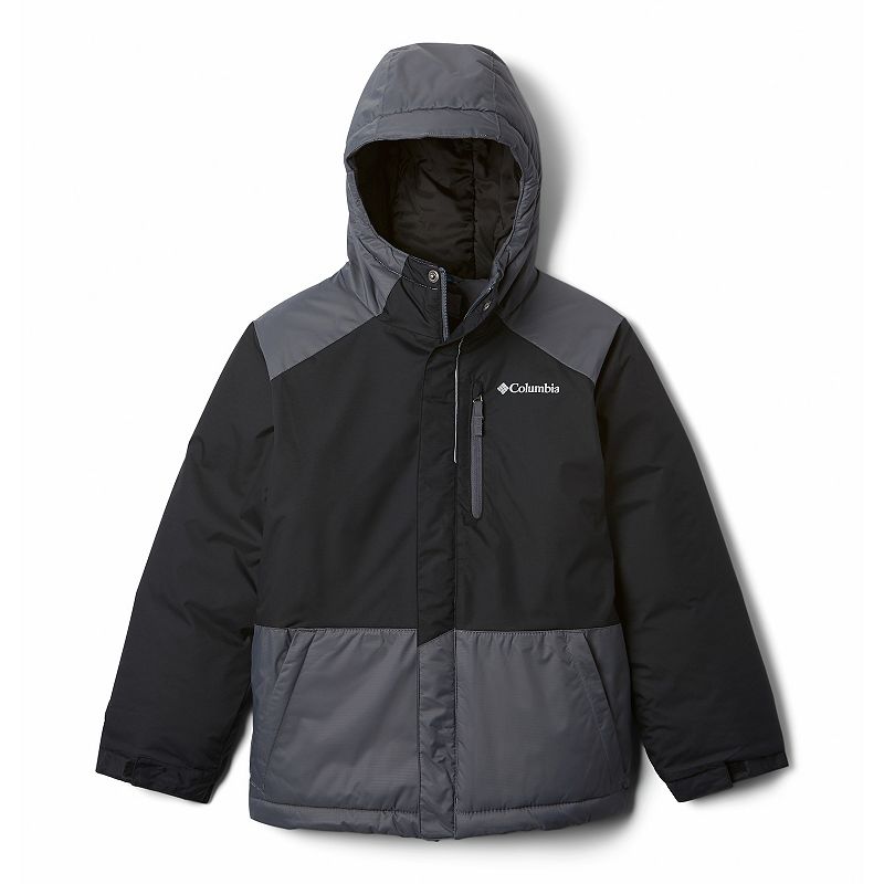 UPC 887921000209 product image for Boys Columbia Hooded Jacket, Boy's, Size: Large, Grey | upcitemdb.com