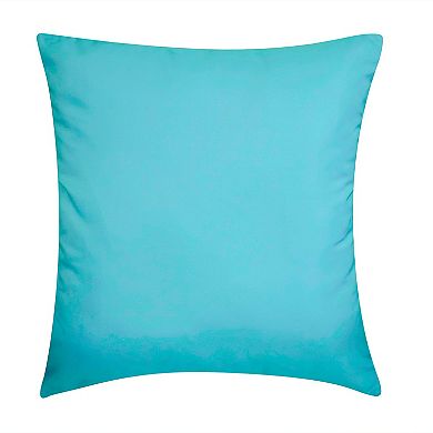 Edie@Home Sealife Beaded & Embroidered Decorative Throw Pillow