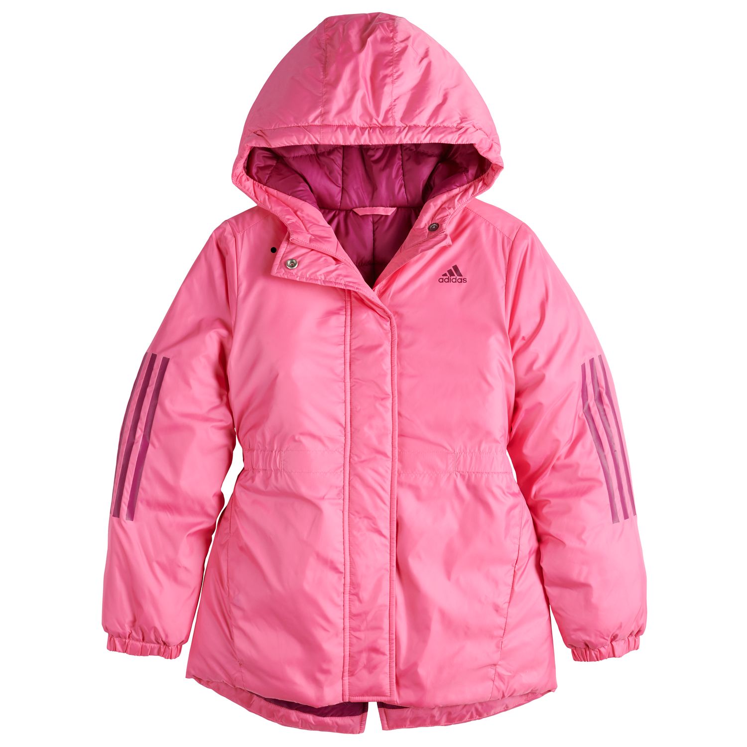 pink adidas jacket womens