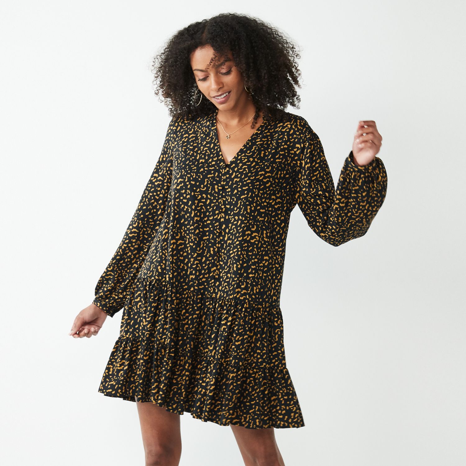 kohls dresses long sleeve