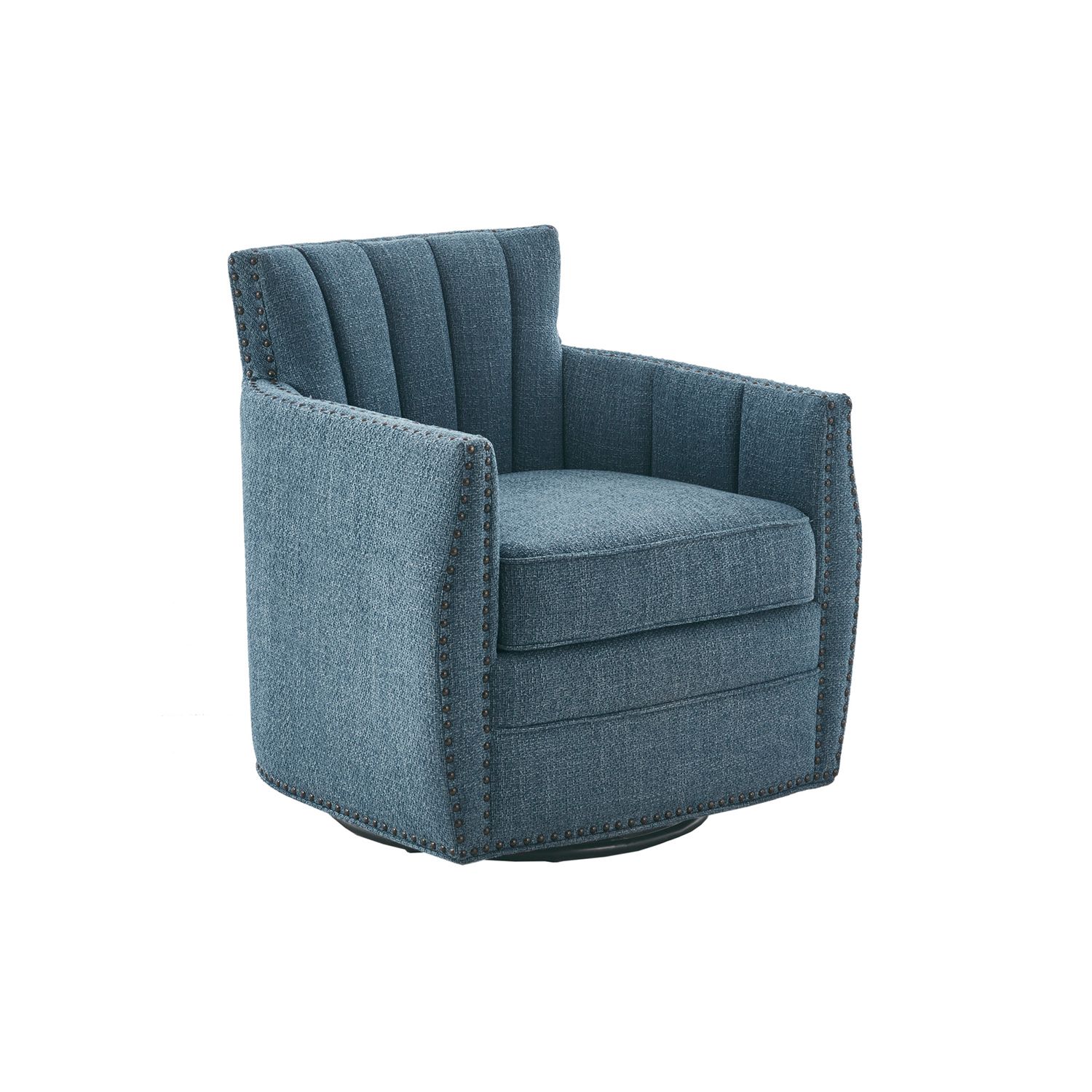 blue swivel rocker chair