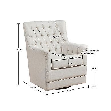 Madison Park Rae Swivel Glider Chair