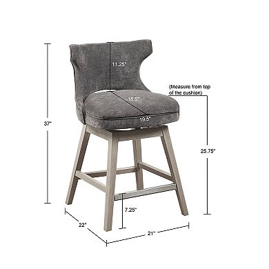Madison Park Janet Swivel Counter Stool