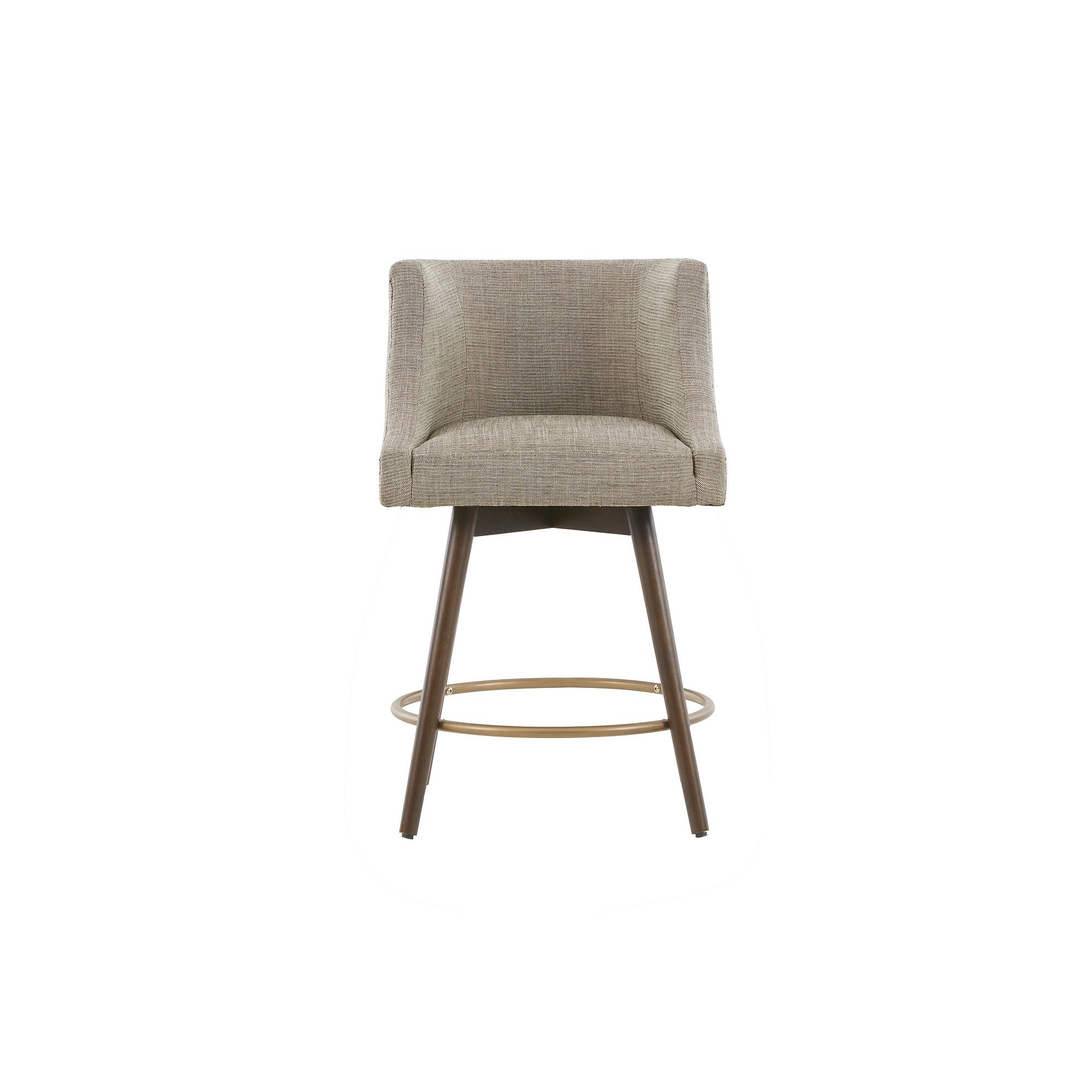 Madison Park Quarry Swivel Counter Stool, Beige