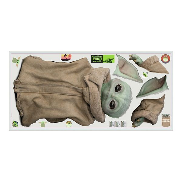  RoomMates RMK4805SCS Baby Yoda Grogu Illustrated Peel