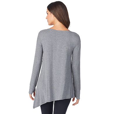 Women's Cuddl Duds® Stretch Softwear Long Sleeve Asymmetrical Tunic