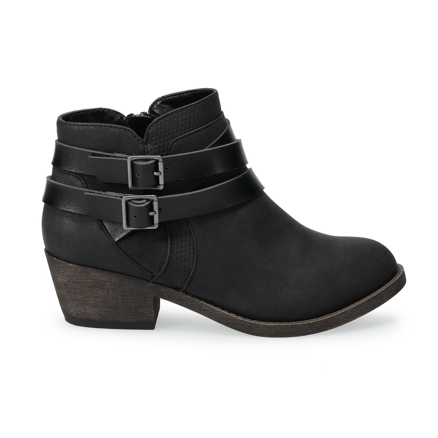 kohls womens black ankle boots