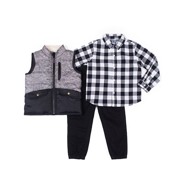 3T Boys Bundle 2024 - 24 pcs Tops/Bottoms/Puffer Vest