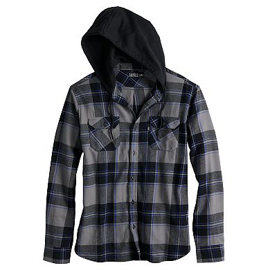 Men's Caliville Hooded Button-Down Flannel