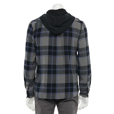 Men's Caliville Hooded Button-Down Flannel