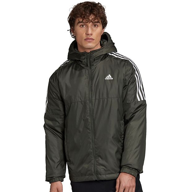 Adidas essentials insulated cheap hooded jacket