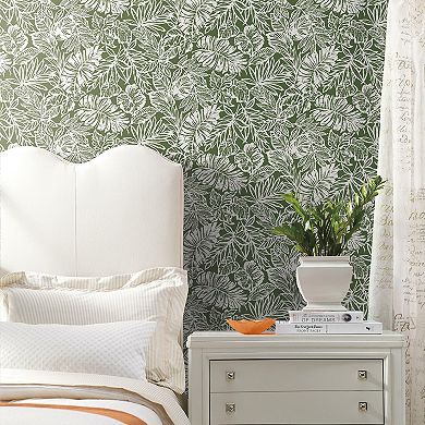 RoomMates Batik Tropical Leaf Peel & Stick Wallpaper