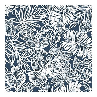 RoomMates Batik Tropical Leaf Peel & Stick Wallpaper