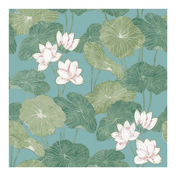 Roommates Lily Pad Peel Stick Wallpaper