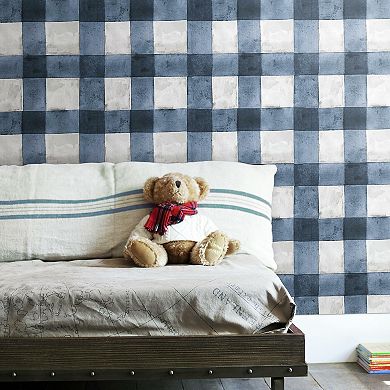 RoomMates Buffalo Plaid Peel & Stick Wallpaper