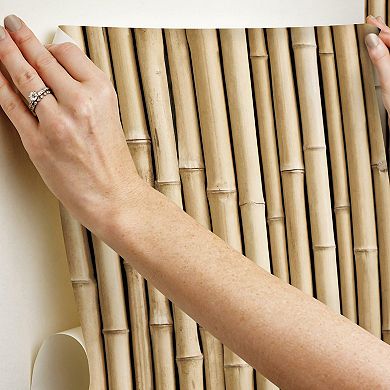 RoomMates Faux Bamboo Peel & Stick Wallpaper