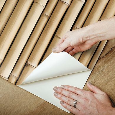 RoomMates Faux Bamboo Peel & Stick Wallpaper