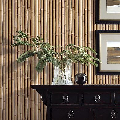 RoomMates Faux Bamboo Peel & Stick Wallpaper