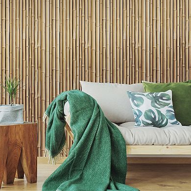RoomMates Faux Bamboo Peel & Stick Wallpaper