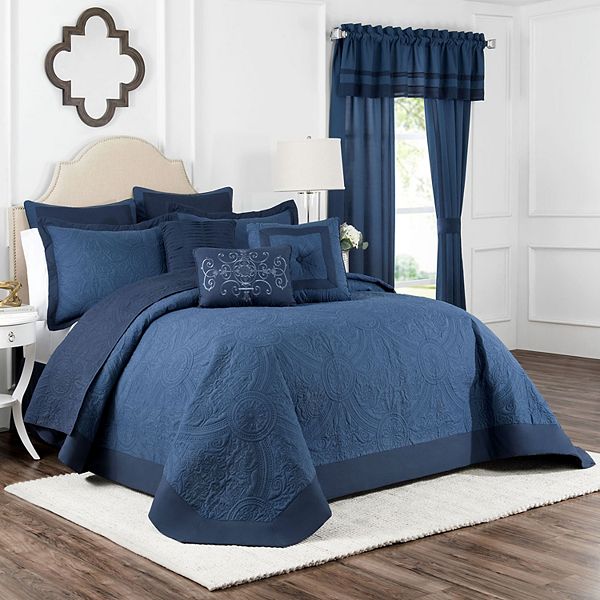 Queen Bensonhurst Bedspread Blue - Vue