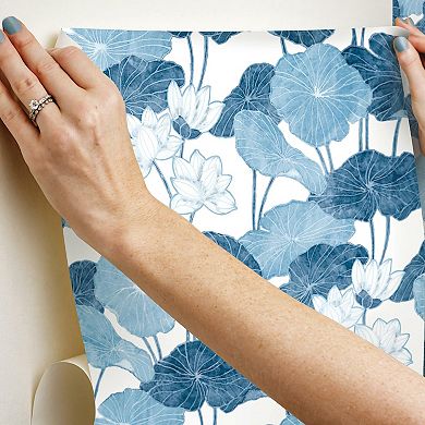 RoomMates Lily Pad Peel & Stick Wallpaper
