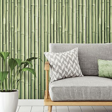 RoomMates Faux Bamboo Peel & Stick Wallpaper