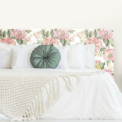 RoomMates Watercolor Floral Bouquet Peel & Stick Wallpaper