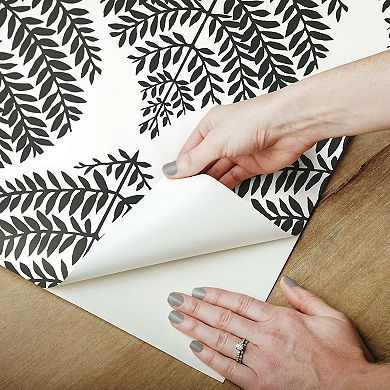 RoomMates Hygee Fern Damask Peel & Stick Wallpaper
